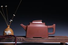 宜兴紫砂壶 | 一帆风顺_泥料：紫泥_容量：350cc