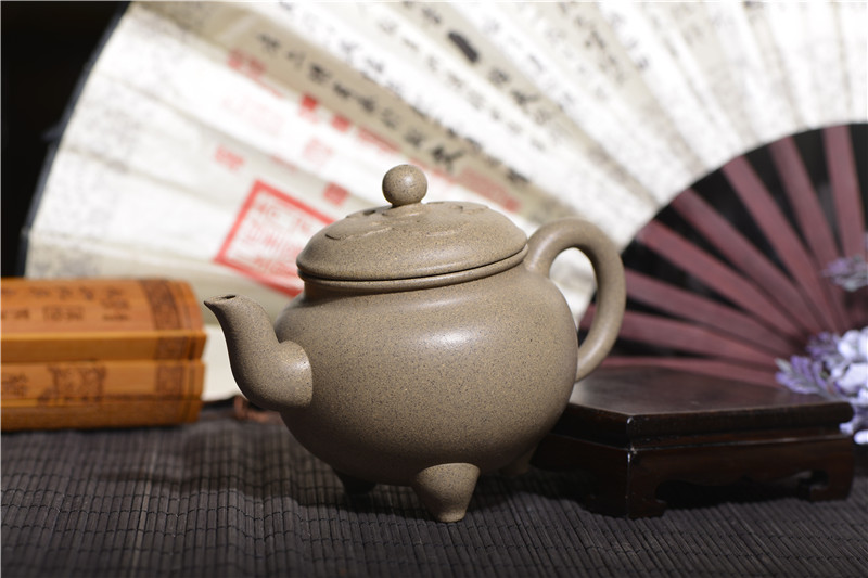宜兴紫砂壶 | 大彬如意_泥料：本山段泥_容量：300cc