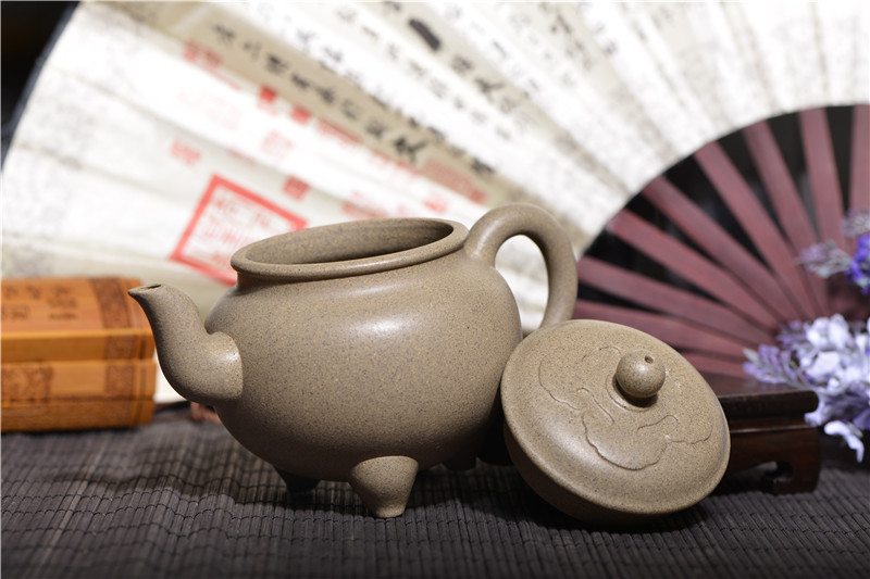 宜兴紫砂壶 | 大彬如意_泥料：本山段泥_容量：300cc