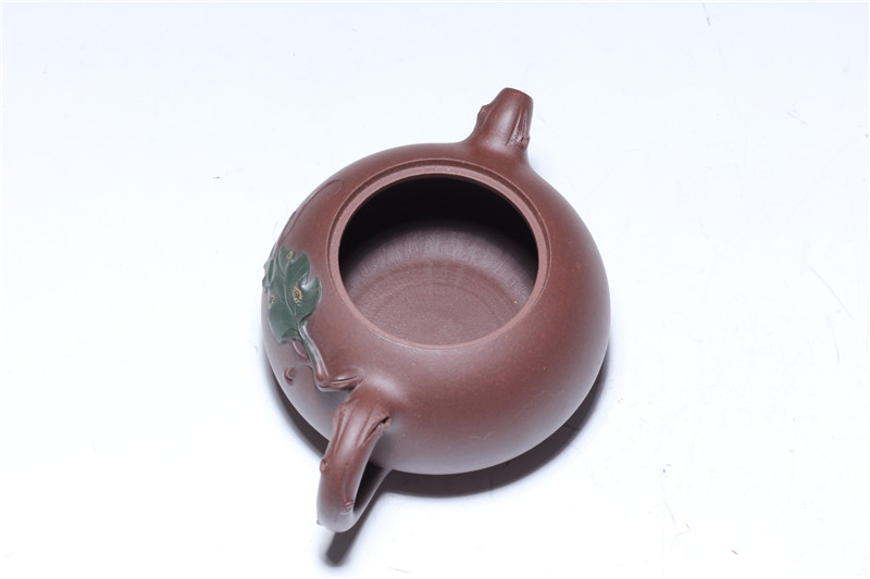 宜兴紫砂壶 | 春意_泥料：老紫泥_容量：300cc