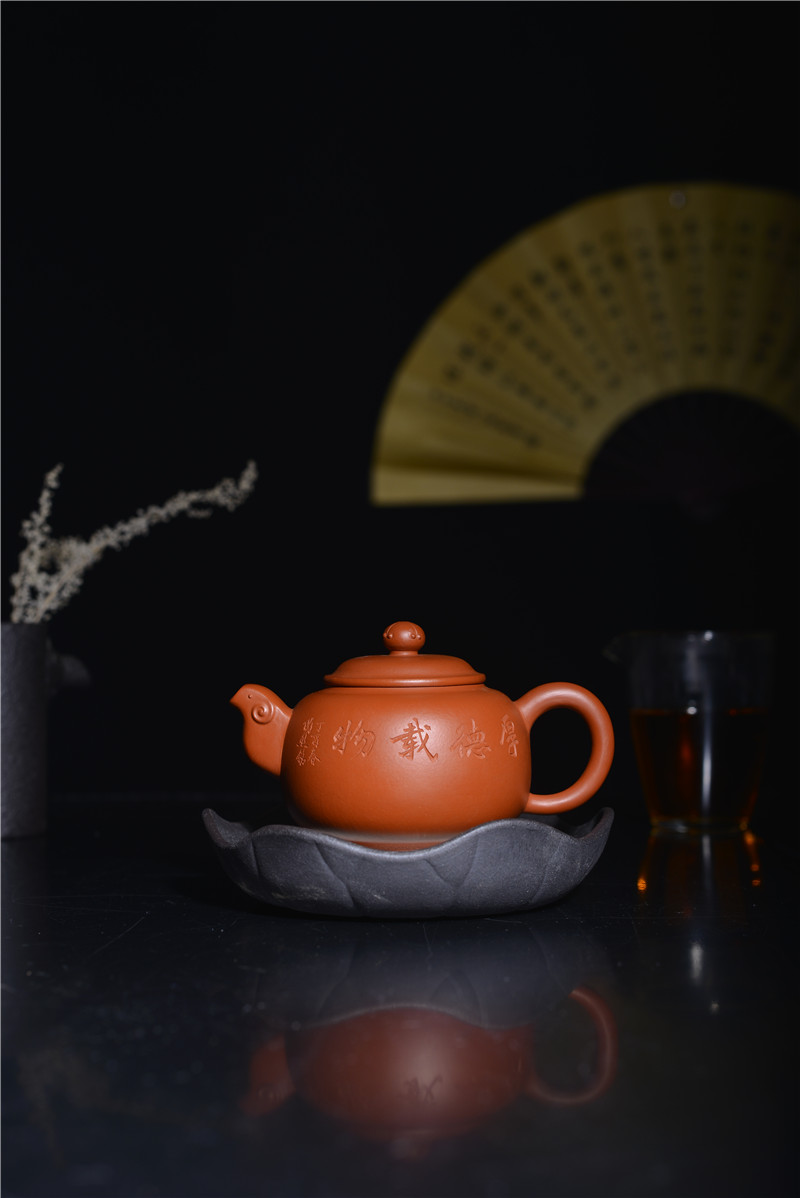 宜兴紫砂壶 | 祥瑞_泥料：朱泥_容量：230cc